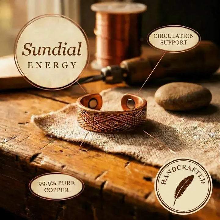 Sundial Copper Ring