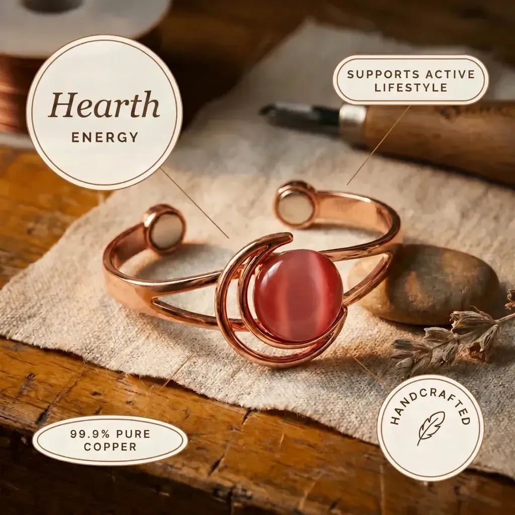 Hearth Pink Copper Bracelet