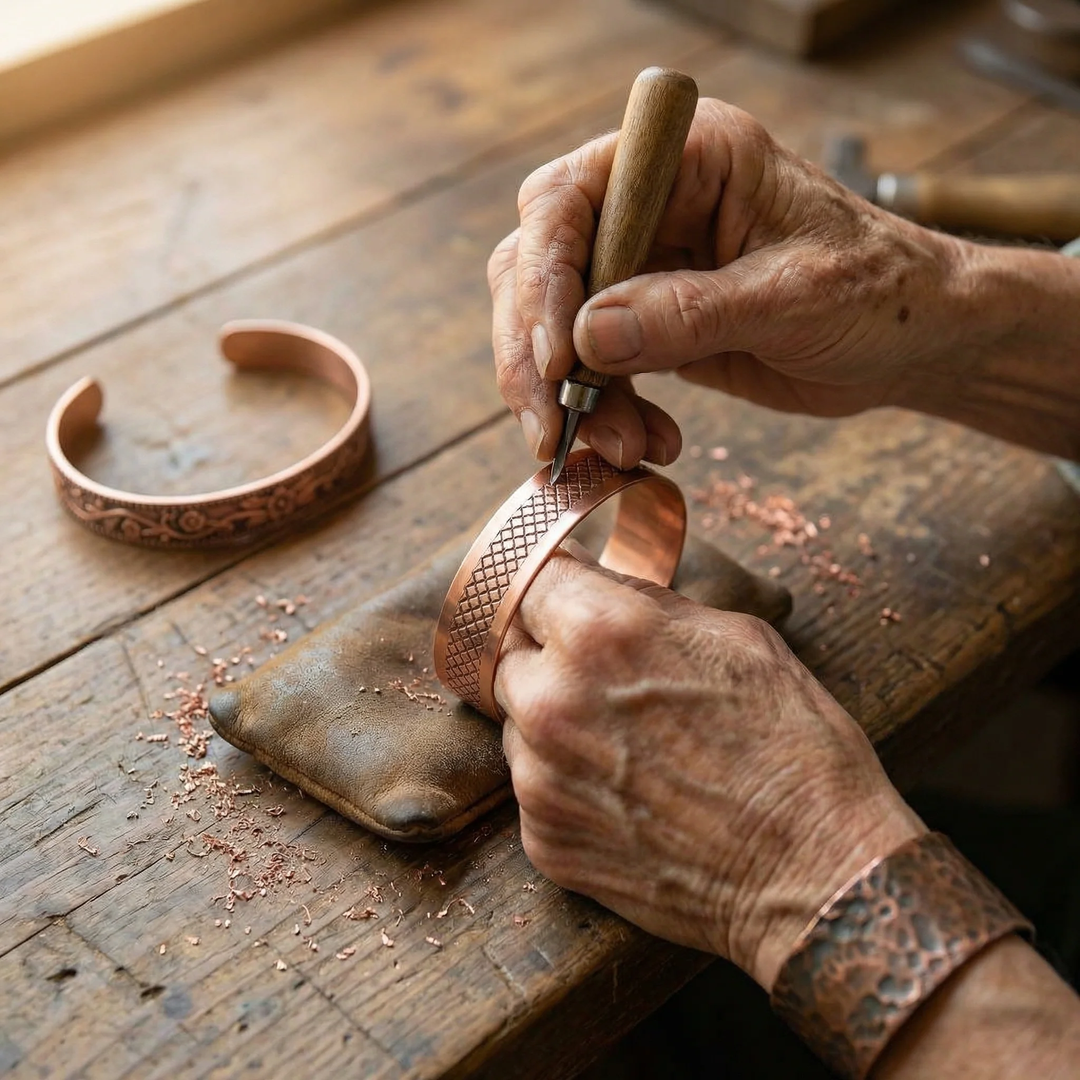 Anvil Copper Bracelet