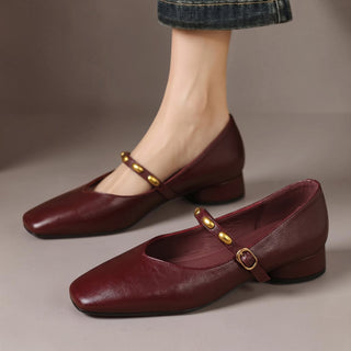 Zyra | Genuine Leather Flats