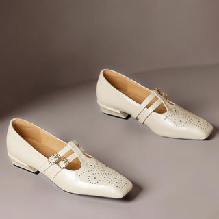 Marisol | Brogued Dual-Strap Mary Jane Pump