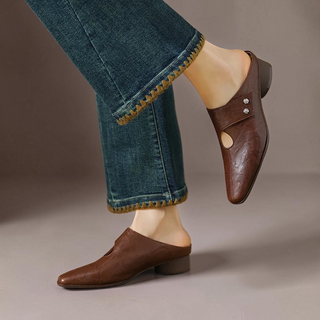 Olga | Genuine Leather Mules
