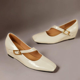 Viora | Genuine Leather Mary Jane Heels